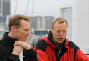 Thomas Gorgas and Joerg Geldmacher During Departure
